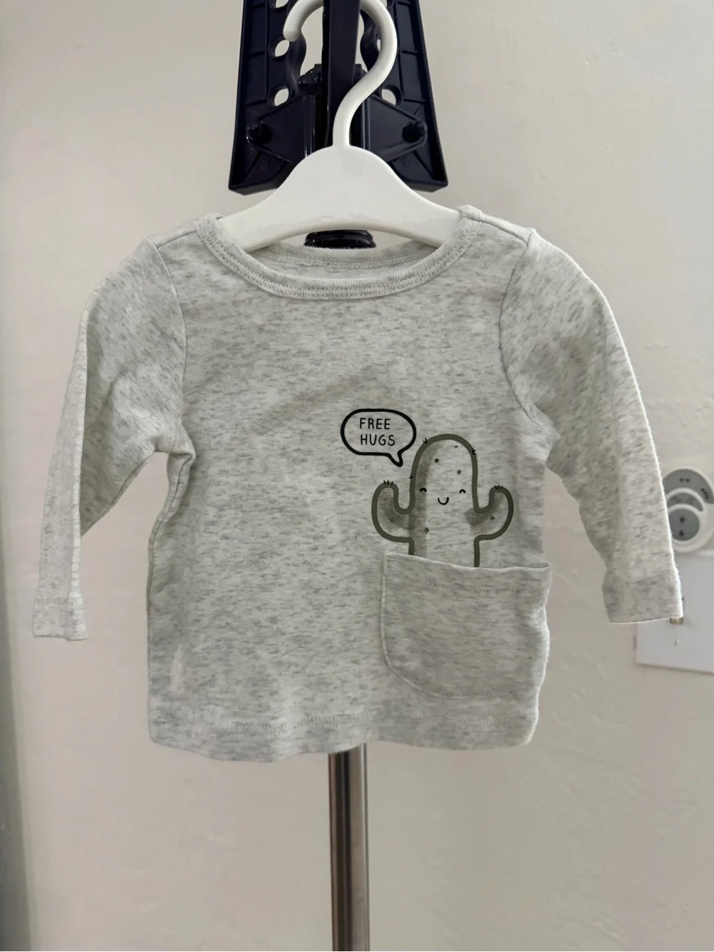 Grey Kids Long-Sleeve Top
